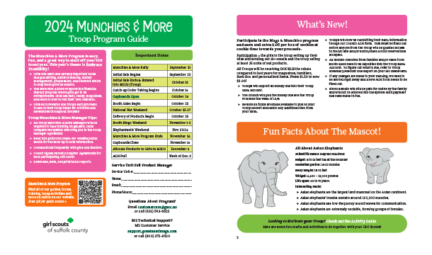 fall product mags munchies troop guide