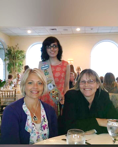 Loretta with her mentors
