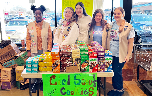 Troop 1037's Cookie Booth Sale
