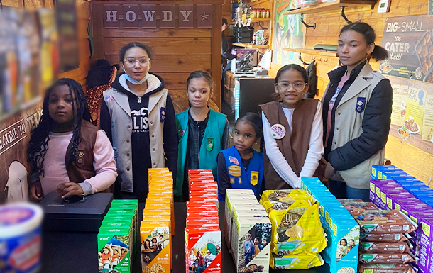 Multi-level Girl Scout Troop 904's Booth Sale