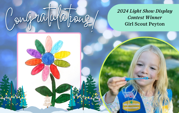 2024 Light Show Display Contest Winner Girl Scout Peyton