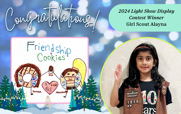 2024 Light Show Display Contest Winner Girl Scout Alayna